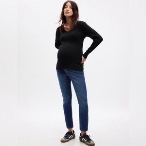 GAP Maternity True Waistband Full Panel Vintage Slim Jeans with Washwell
